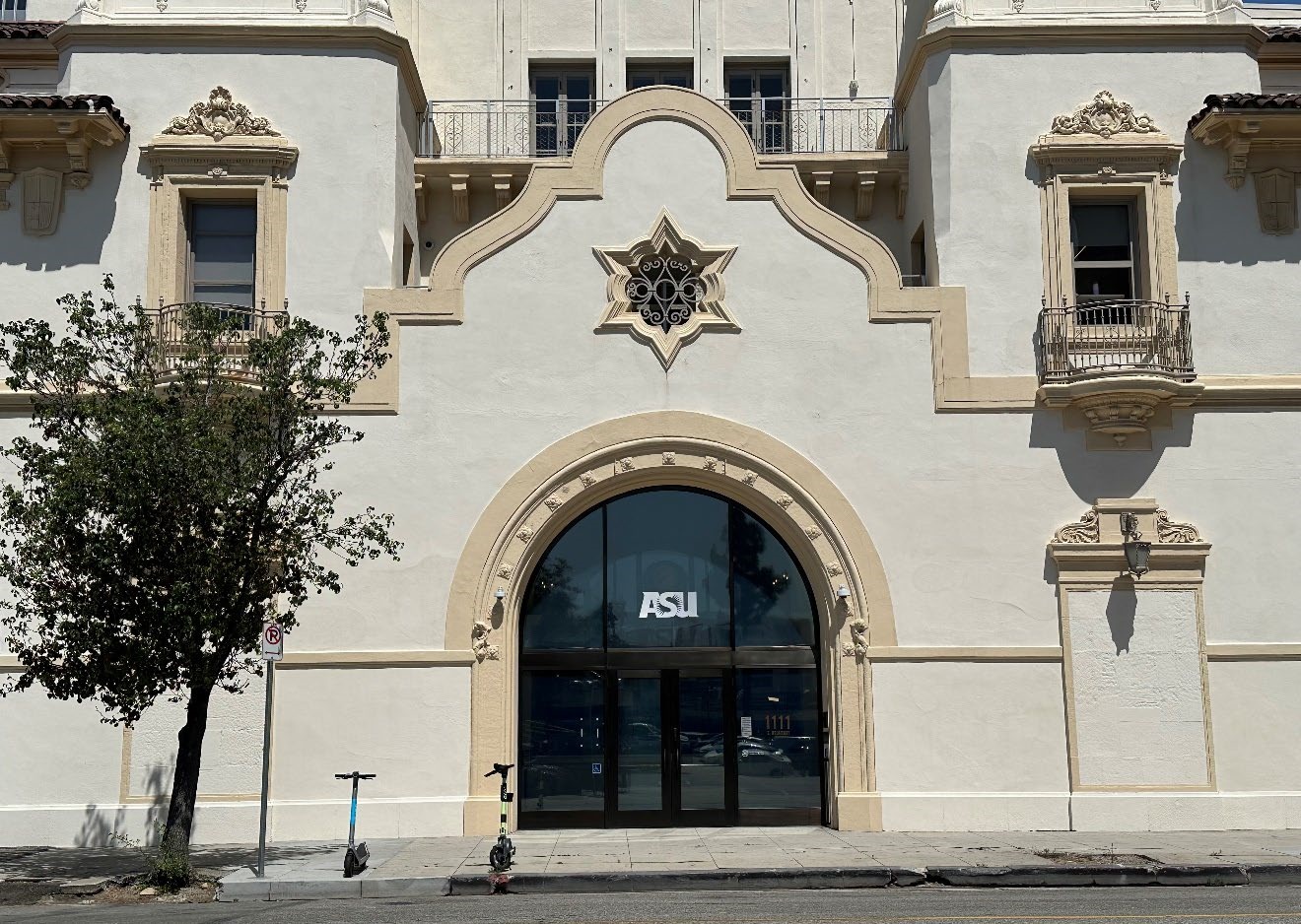 East facade, main entrance